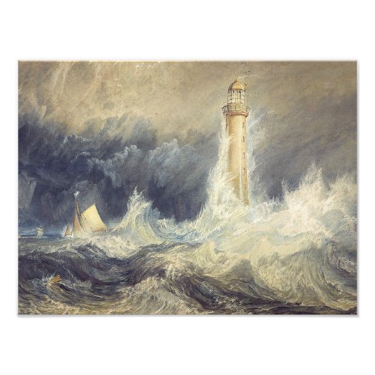 Joseph Mallord William Turner - Bell Rock Foto Afdruk (Voorkant)