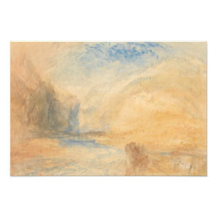 Joseph Mallord William Turner - Berg landschap Foto Afdruk