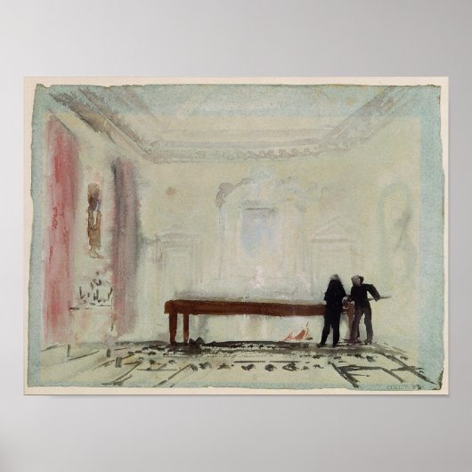 Joseph Mallord William Turner | Billiardspelers a Poster (Voorkant)