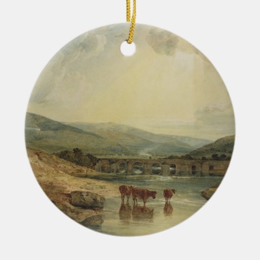 Joseph Mallord William Turner | Brug over de Veren Keramisch Ornament (Voorkant)