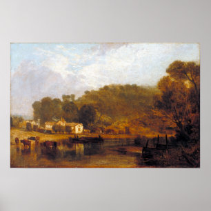 Joseph Mallord William Turner Cliveden over Theems Poster