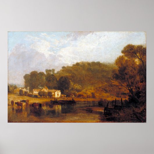 Joseph Mallord William Turner Cliveden over Theems Poster (Voorkant)