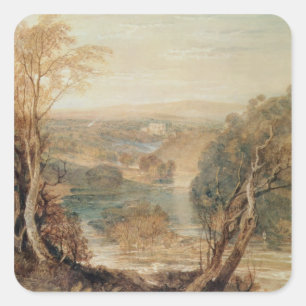 Joseph Mallord William Turner   De rivier de Wharf Vierkante Sticker