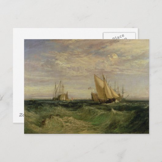 Joseph Mallord William Turner | De samenloop van Briefkaart (Voorkant / Achterkant)