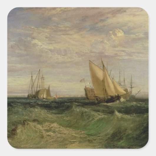Joseph Mallord William Turner | De samenloop van Vierkante Sticker (Voorkant)