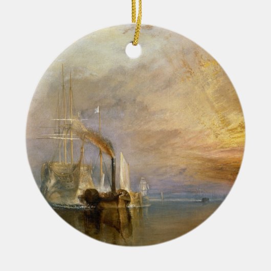 Joseph Mallord William Turner | De strijdingstempe Keramisch Ornament (Voorkant)