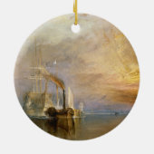 Joseph Mallord William Turner | De strijdingstempe Keramisch Ornament (Achterkant)