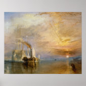 Joseph Mallord William Turner | De strijdingstempe Poster (Voorkant)