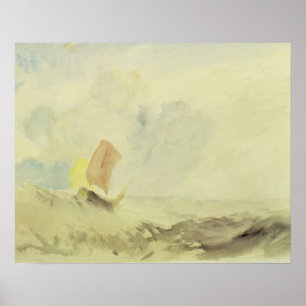 Joseph Mallord William Turner Een stuk Zee - A R Poster