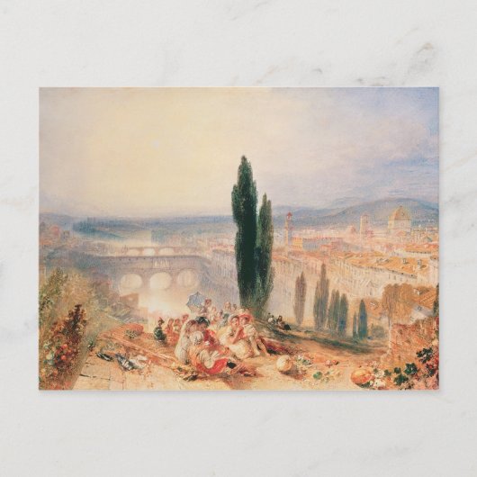 Joseph Mallord William Turner | Florence van nabij Briefkaart (Voorkant)