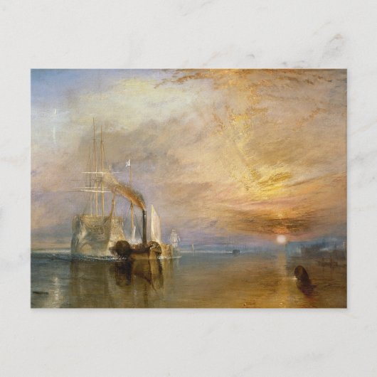 Joseph Mallord William Turner | Het "gevechtsthema Briefkaart (Voorkant)