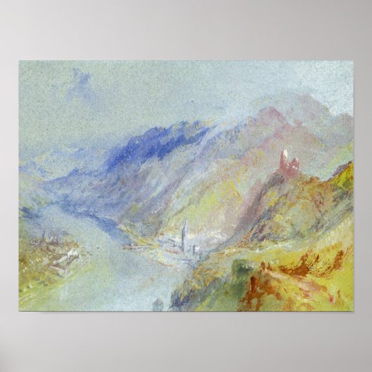 Joseph Mallord William Turner | Het kasteel van Tr Poster (Voorkant)