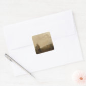 Joseph Mallord William Turner | Hulks op de Tamar Vierkante Sticker (Envelop)