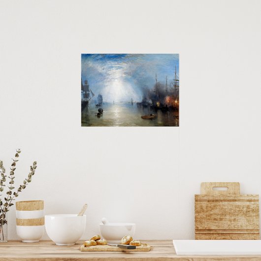 Joseph Mallord William Turner Keelmen Heaving Poster (Keuken)