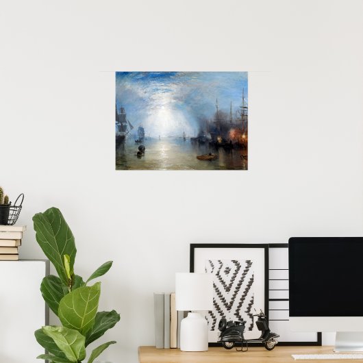 Joseph Mallord William Turner Keelmen Heaving Poster (Thuiskantoor)