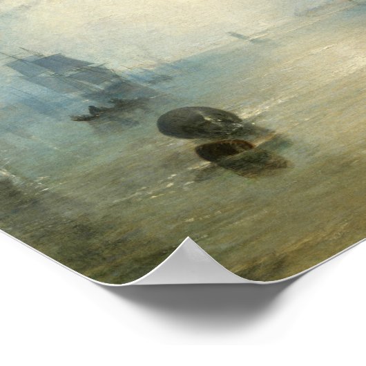 Joseph Mallord William Turner - Keelmen Heaving Poster (Hoek)