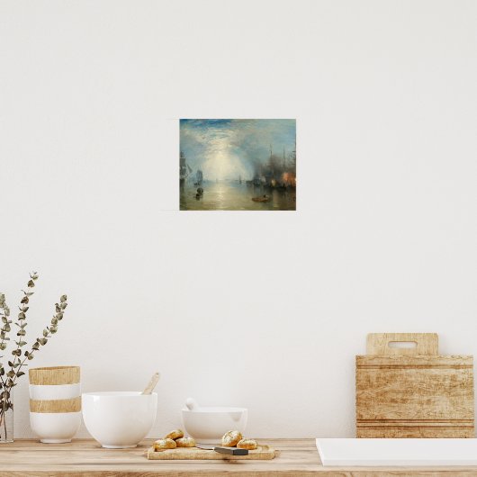 Joseph Mallord William Turner - Keelmen Heaving Poster (Keuken)
