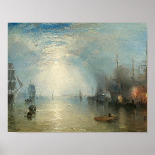 Joseph Mallord William Turner - Keelmen Heaving Poster (Voorkant)