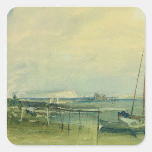 Joseph Mallord William Turner   Kustscène met W Vierkante Sticker