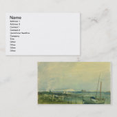 Joseph Mallord William Turner | Kustscène met W Visitekaartje (Voorkant / Achterkant)