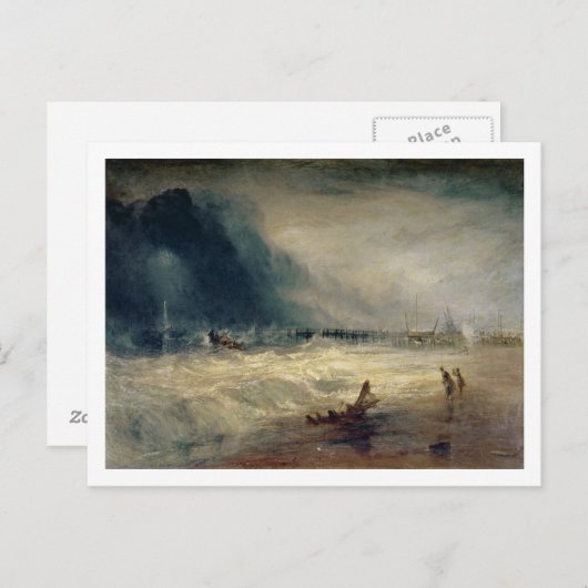 Joseph Mallord William Turner | Lifeboot en Manby Briefkaart (Voorkant / Achterkant)