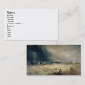 Joseph Mallord William Turner | Lifeboot en Manby Visitekaartje (Voorkant / Achterkant)
