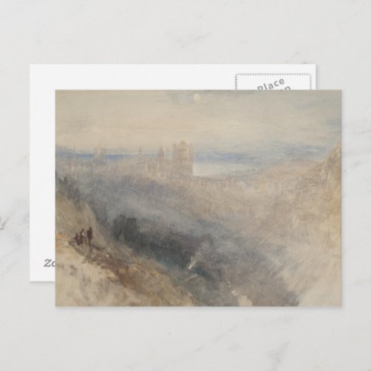 Joseph Mallord William Turner - Moon over Lausanne Briefkaart (Voorkant / Achterkant)