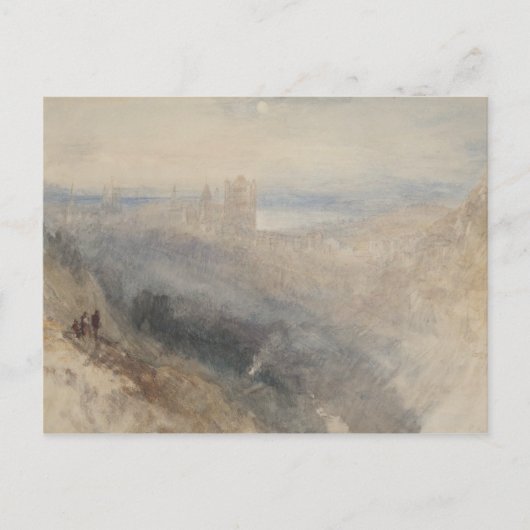 Joseph Mallord William Turner - Moon over Lausanne Briefkaart (Voorkant)