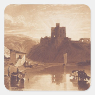 Joseph Mallord William Turner Norham Castle, eng Vierkante Sticker