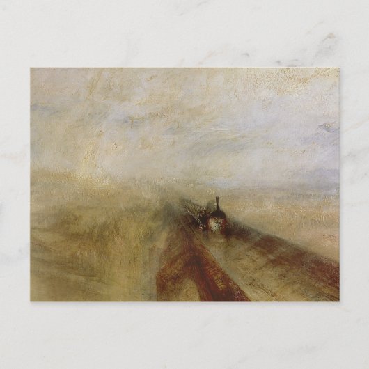 Joseph Mallord William Turner | Regenstoom en Spe Briefkaart (Voorkant)