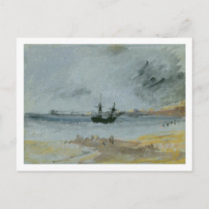 Joseph Mallord William Turner   Schip Aground, Bri Briefkaart