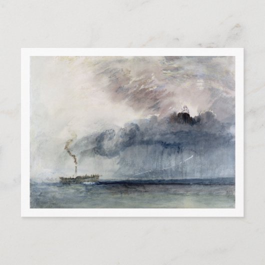 Joseph Mallord William Turner | Steamboot in een S Briefkaart (Voorkant)