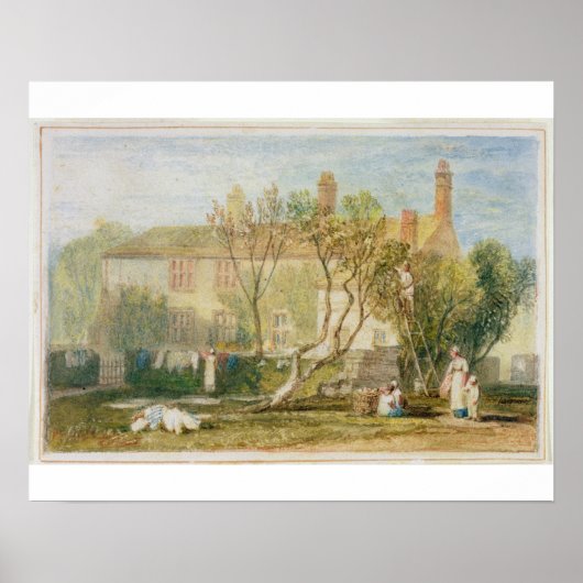 Joseph Mallord William Turner | Steeton Manor Hous Poster (Voorkant)