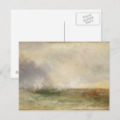 Joseph Mallord William Turner | Stormy Zee Breakin Briefkaart (Voorkant / Achterkant)