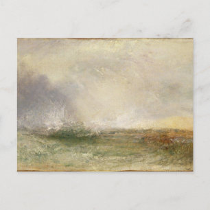 Joseph Mallord William Turner   Stormy Zee Breakin Briefkaart