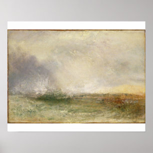 Joseph Mallord William Turner Stormy Zee Breakin Poster