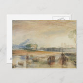 Joseph Mallord William Turner-Sunset en Moonrise Briefkaart (Voorkant / Achterkant)