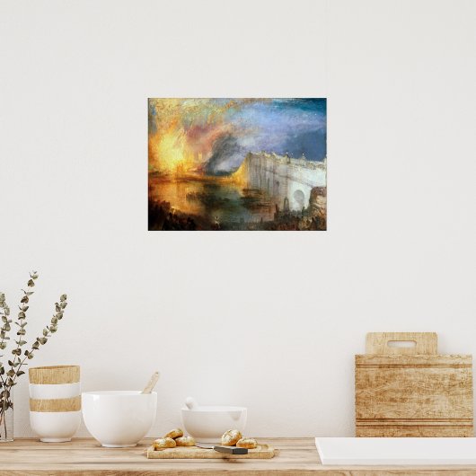 Joseph Mallord William Turner The Burning Poster (Keuken)