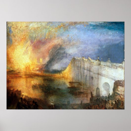 Joseph Mallord William Turner The Burning Poster (Voorkant)