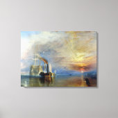 Joseph Mallord William Turner The Fighting Temerai Canvas Afdruk (Voorkant)