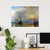 Joseph Mallord William Turner The Fighting Temerai Poster (Thuiskantoor)