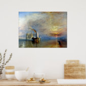 Joseph Mallord William Turner The Fighting Temerai Poster (Keuken)
