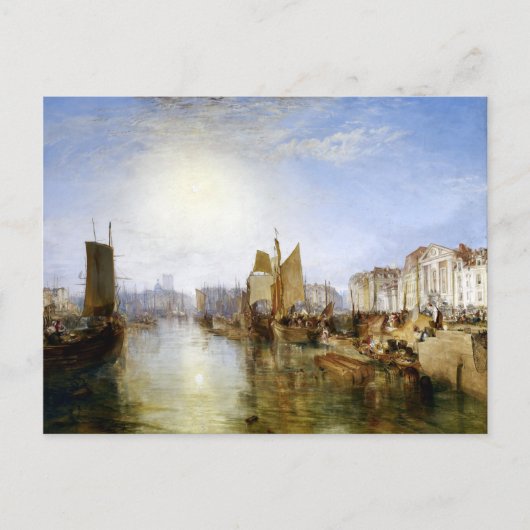 Joseph Mallord William Turner The Harbour of Diepp Briefkaart (Voorkant)