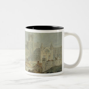Joseph Mallord William Turner   Uitzicht van Ely C Tweekleurige Koffiemok