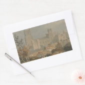 Joseph Mallord William Turner - Uitzicht van Ely Rechthoekige Sticker (Envelop)