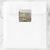 Joseph Mallord William Turner | Uitzicht van Hampt Vierkante Sticker (Tas)