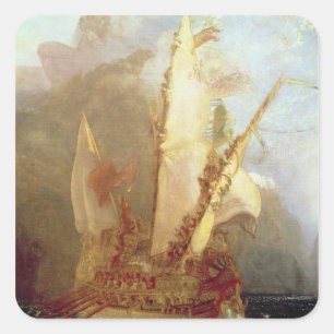 Joseph Mallord William Turner Ulysses Deriding P Vierkante Sticker