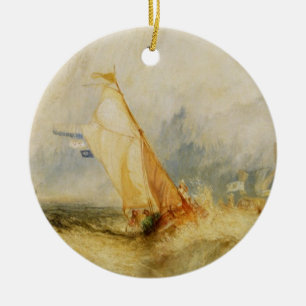 Joseph Mallord William Turner   Van Tromp Going Ab Keramisch Ornament