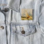 Joseph Mallord William Turner | Van Tromp Going Ab Vierkante Button 5,1 Cm (In situ)