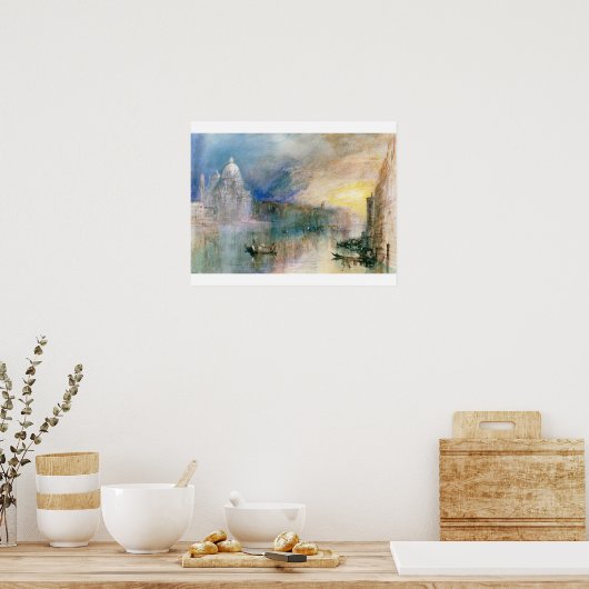 Joseph Mallord William Turner | Venetië: Grand Can Poster (Keuken)